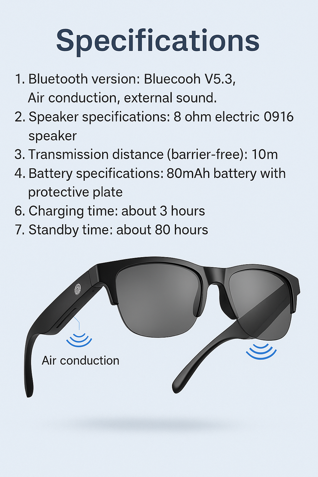 EchoShades™ Smart Bluetooth Sunglasses