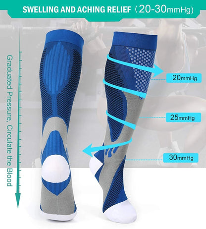 SootheSox- New 20-30mmhg High Compression Socks For Men and Women