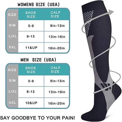 SootheSox- New 20-30mmhg High Compression Socks For Men and Women